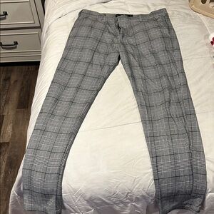 Hollister Gray Plaid Men's Dress Pants